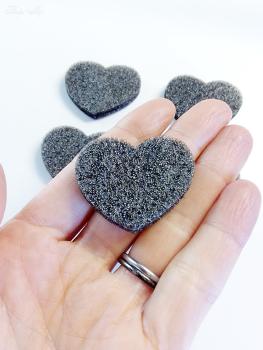 5 Schaumstoff Herzen